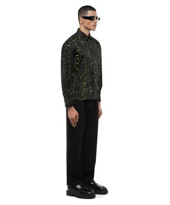 Black plain cotton shirt 3