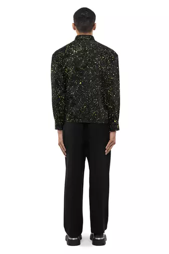 Black plain cotton shirt