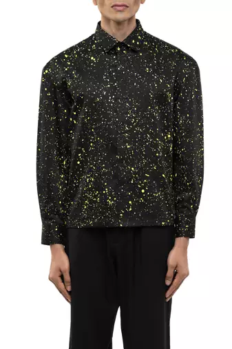 Black plain cotton shirt