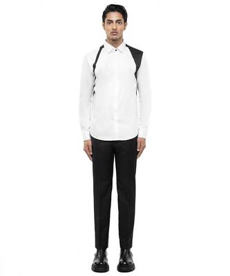 White plain cotton shirt 2