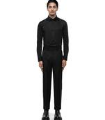 Black plain cotton shirt