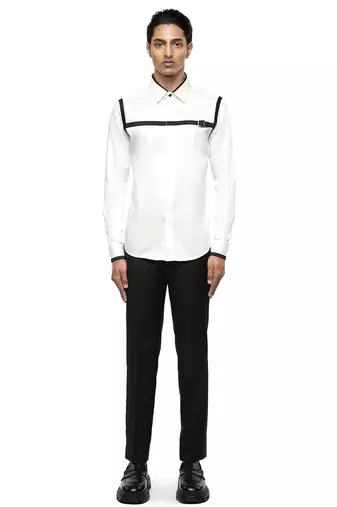 White plain cotton shirt