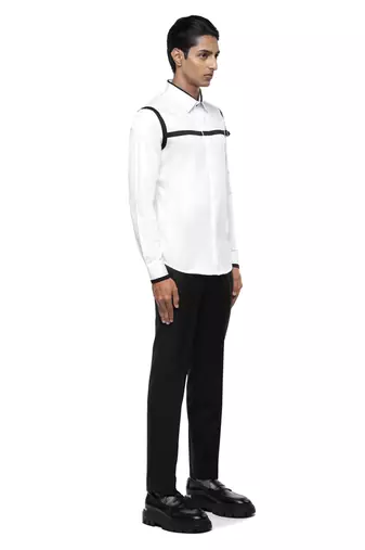 White plain cotton shirt