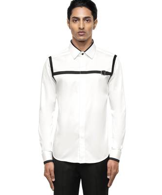White plain cotton shirt 1