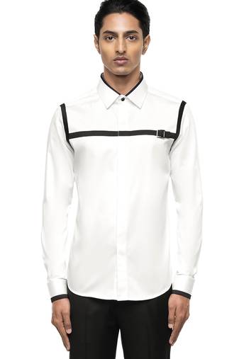 White plain cotton shirt