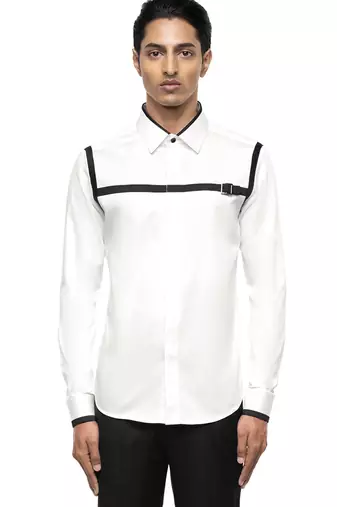 White plain cotton shirt