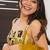 Yellow  heavy digital printed silk gown style