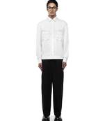 White plain cotton shirt