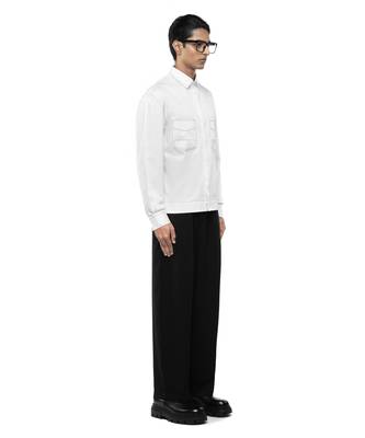 White plain cotton shirt 3