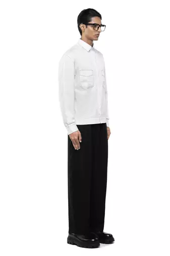 White plain cotton shirt