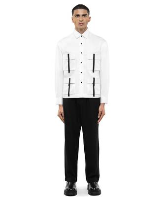 White plain cotton shirt 2
