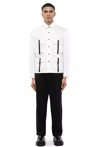White plain cotton shirt