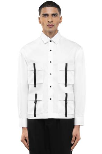 White plain cotton shirt