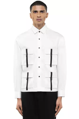 White plain cotton shirt