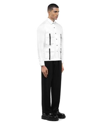 White plain cotton shirt 3