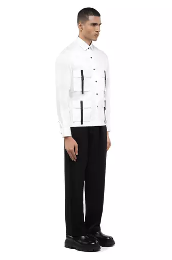 White plain cotton shirt