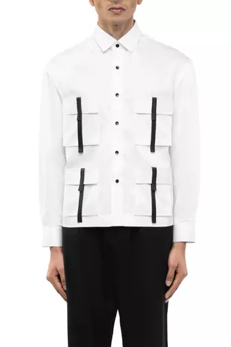White plain cotton shirt