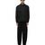 Black plain cotton stretch shirt