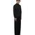 Black plain cotton stretch shirt
