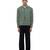 Green plain cotton stretch shirt