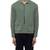 Green plain cotton stretch shirt