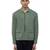 Green plain cotton stretch shirt