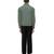 Green plain cotton stretch shirt