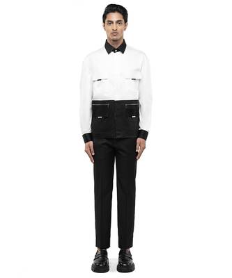 White plain cotton shirt 1