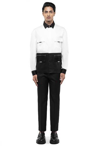 White plain cotton shirt