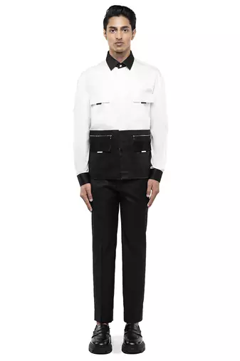 White plain cotton shirt