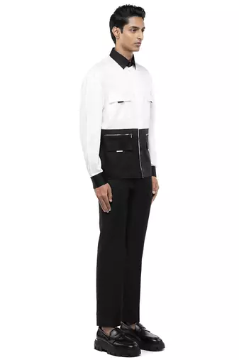White plain cotton shirt