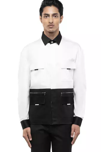 White plain cotton shirt