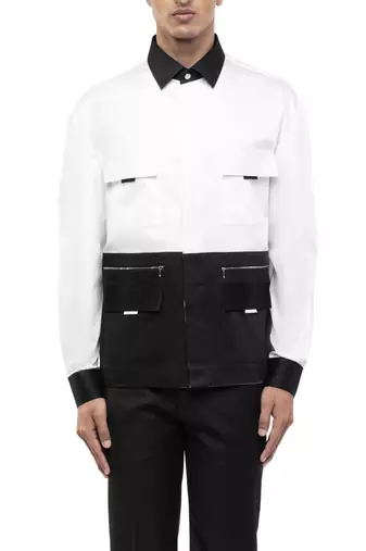 White plain cotton shirt