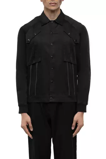Black plain cotton shirt