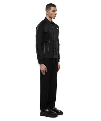 Black plain cotton shirt 4