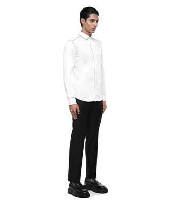 White plain cotton shirt 4