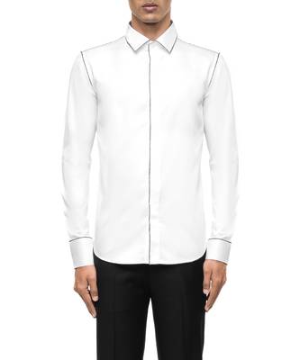 White plain cotton shirt 5