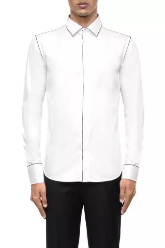 White plain cotton shirt