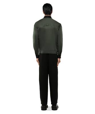 Green plain cotton shirt 3