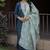 Elegant Petrol Blue Kurta Set with Printed Dupatta     Festive & Ethnic Wear Collection