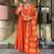 Women's Gorgeous Embroidery Work Chanderi Fabric Flared Kurta Pant and Dupatta Set