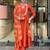 Women's Gorgeous Embroidery Work Chanderi Fabric Flared Kurta Pant and Dupatta Set