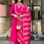 Women's  Embroidery Work Chanderi Flared Kurta Pant and Dupatta Set