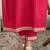 Rani Pink Kurta Set with Floral Printed Dupatta & Gota Detailing