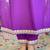 Violate Kurta Set with Floral Printed Dupatta & Gota Detailing
