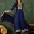 Women's Gorgeous Embroidery Work Vichitra Silk Fabric Flared Kurta Pant and Dupatta Set