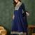 Women's Gorgeous Embroidery Work Vichitra Silk Fabric Flared Kurta Pant and Dupatta Set