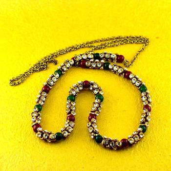 Kandora Kankti Kamarband With Adjustable Polki Stone Size-40"Inch 1