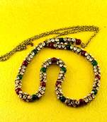 Kandora Kankti Kamarband With Adjustable Polki Stone Size-40"Inch