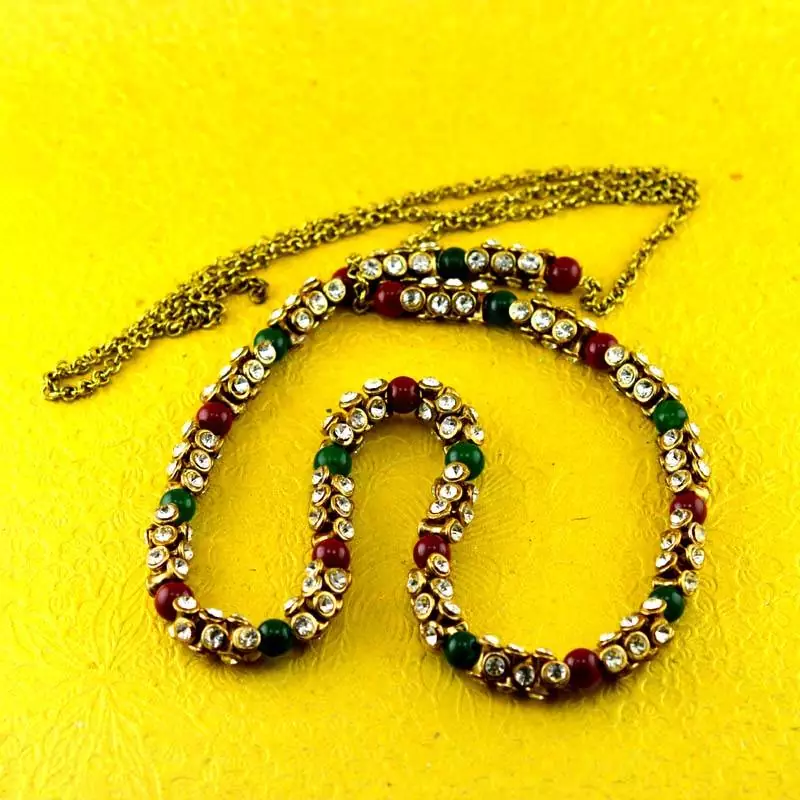Kandora Kankti Kamarband With Adjustable Polki Stone Size-40"Inch
